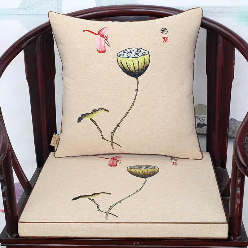 坐垫沙发垫艺必旭新中式