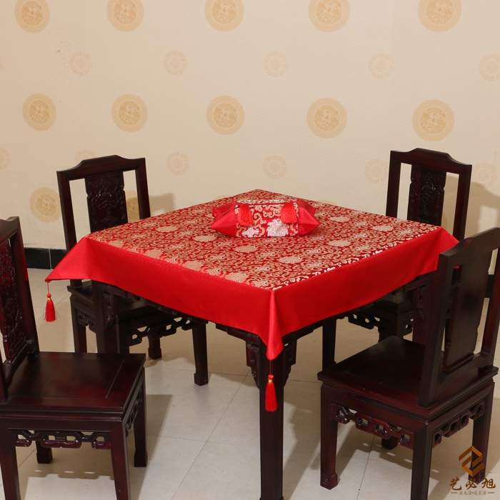 热卖中式餐桌定做桌旗隔热垫定制