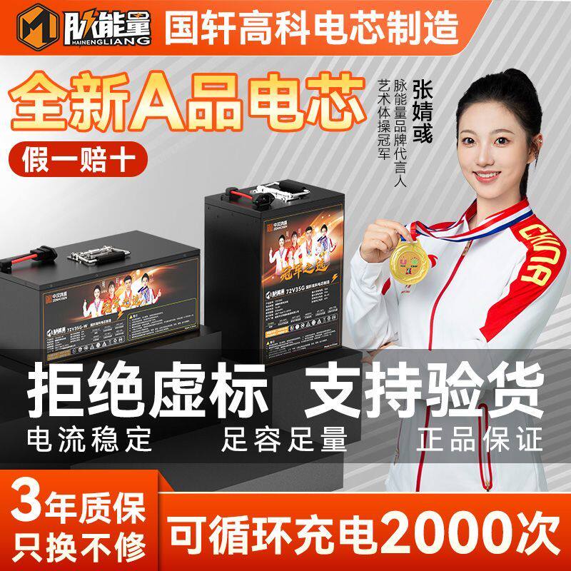 锂电池72V国轩高科磷酸铁锂60V48V32ah雅迪小牛电动车电瓶