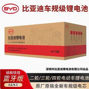 比亚迪锂电池磷酸铁锂电池两三轮电瓶车外卖温州实体店送充电器