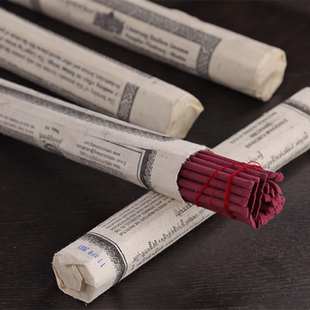 进口天然不丹线香手工棉纸装藏香正品Nado Poi优质F级拉旺香卧香