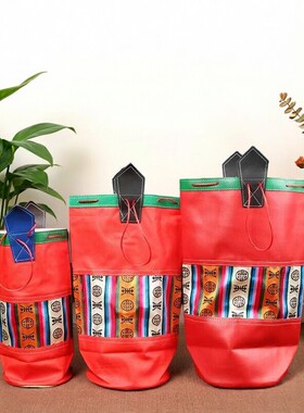 特色手工艺青稞袋糌粑收纳手提袋
