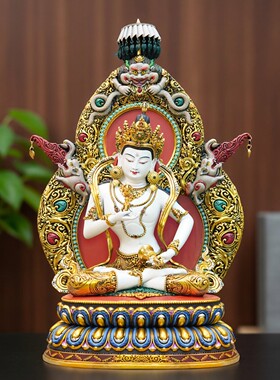 尼泊尔工艺纯铜錾刻金刚萨埵佛像