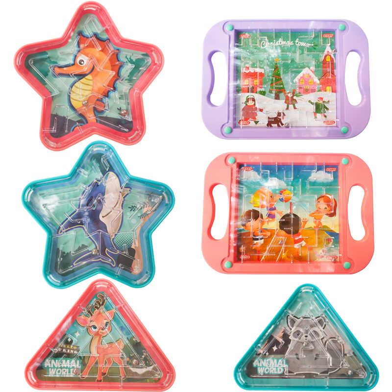 迷宫益智可爱动物平衡滚珠盘玩具