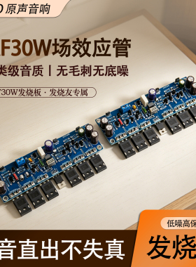 IRF30W场效应管发烧功放板 甲类甲乙类HiFi大功率后级成品板2片价