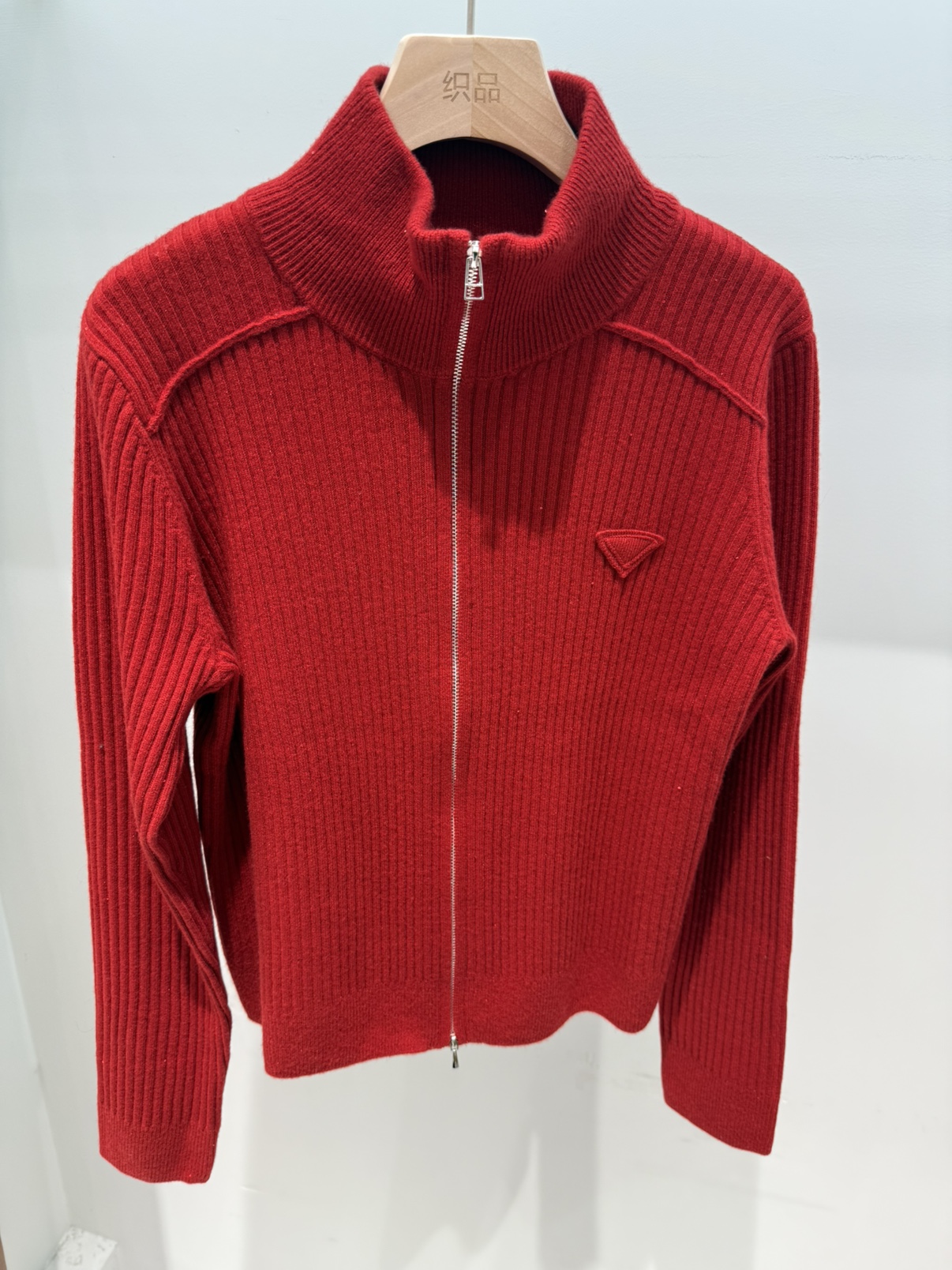 2025秋季新款立领长袖双拉链亮片针织衫开衫女半高领外套运动上衣