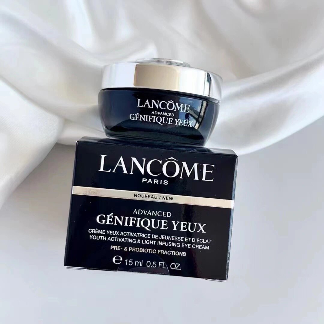 兰蔻新版发光眼霜小黑瓶肌底精华眼霜15ml 淡褪黑眼圈紧致抗皱