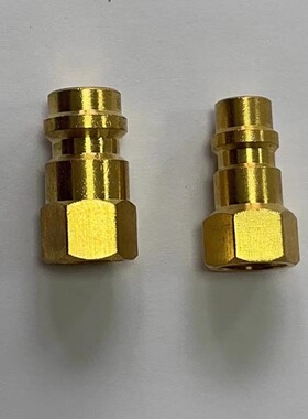 R134a汽车空调雪种冷媒制冷剂钢瓶转换接头加氟公接口1/4SAE