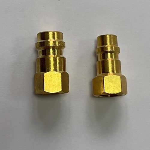 R134a汽车空调雪种冷媒制冷剂钢瓶转换接头加氟公接口1/4SAE