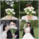 法式 田园婚纱旅拍摄影道具白色郁金香影楼写真创意拍照仿真手捧花