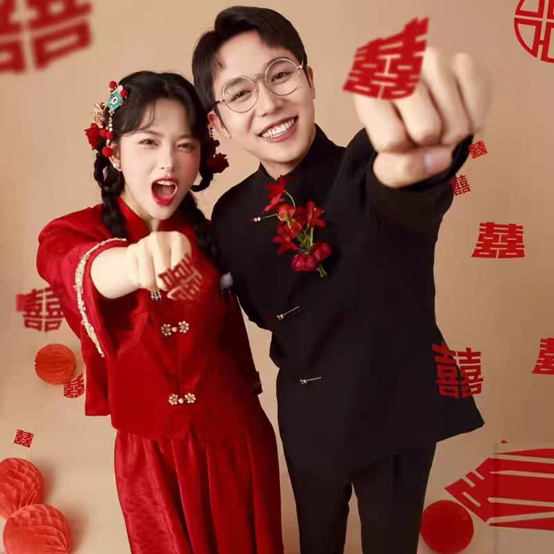 竹编喜字灯笼中国结流苏小灯笼图片
