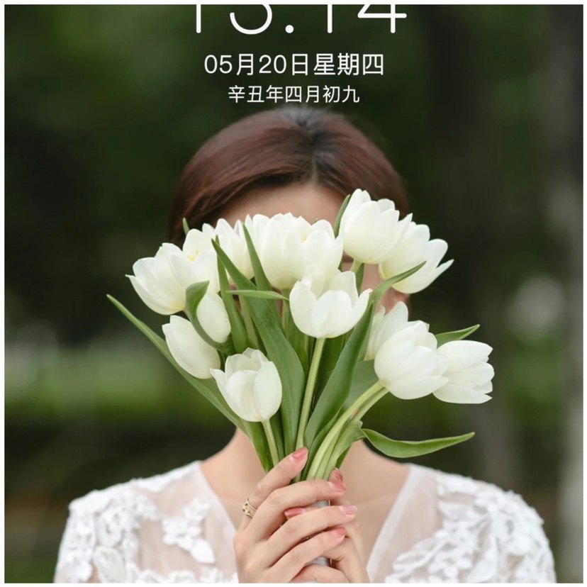 小清新白色郁金香唯美新娘伴娘结婚礼婚纱照领证高端手捧花道具