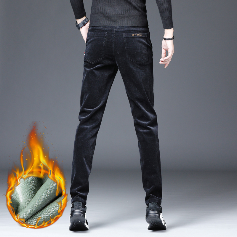 灯芯绒男裤弹力修身弹力休闲裤英伦风时尚百搭潮流条绒裤青年长裤在类目 男装, 休闲裤中 - 来自Buy2taobao.com提供专业的淘宝代购服务