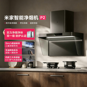 米家智能净烟机P2家用厨房抽油烟机大吸力定时灶燃气灶联动免拆洗