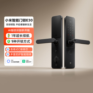 智能门锁电子锁 防盗门锁密码 小米智能门锁E30 家用电子锁指纹锁
