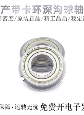 国产带卡环深沟球轴承6007/6008/6009/6010/6011/6012/6013ZZNR