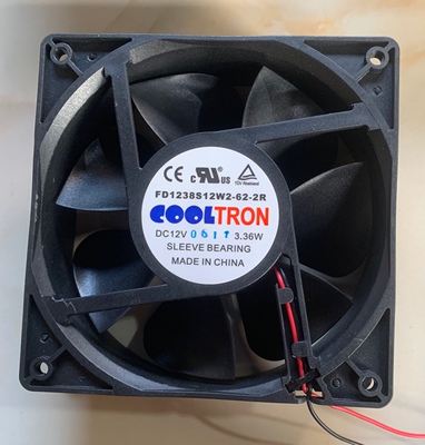 全新 FD1238S12W2-62-2R DC 12V 3.36W 12厘米大风变频器散热风扇