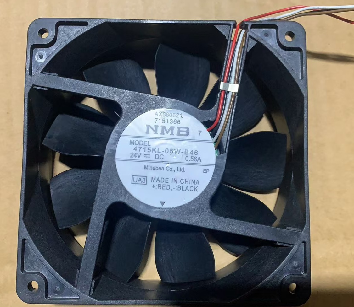 原装NMB 4715KL-05W-B46 DC 24V 0.56A 12038 12CM变频器散热风扇