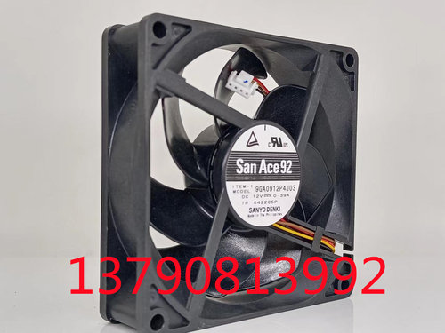 9GA0912P4J03 原装San Ace92 9025 DC12V 0.39A 9厘米4线PWM温控