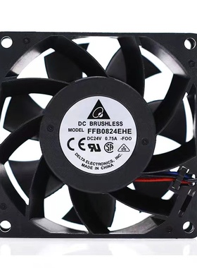 全新台达 FFB0824EHE/VHE/SHE 80*38MM 24V 双滚珠变频器散热风扇