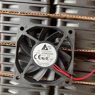 原装台达 EFB0612HA 6010 DC12V 0.25A 6CM双滚珠PWM超薄散热风扇