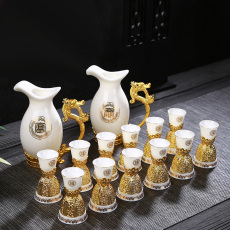 Ликер Cup 新款家用创意陶瓷白酒杯烈酒杯一口杯子中式分酒器小酒壶酒具套装