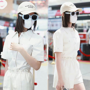 短褲 兩 套裝 歐購毛曉彤同款 明星西服女裝 洋氣小西裝 小香風(fēng)夏季 時尚