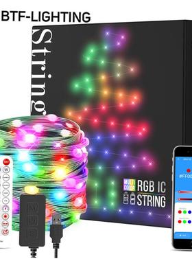 Dreamcolor Christmas Lights String BT Music WS2812B RGBIC
