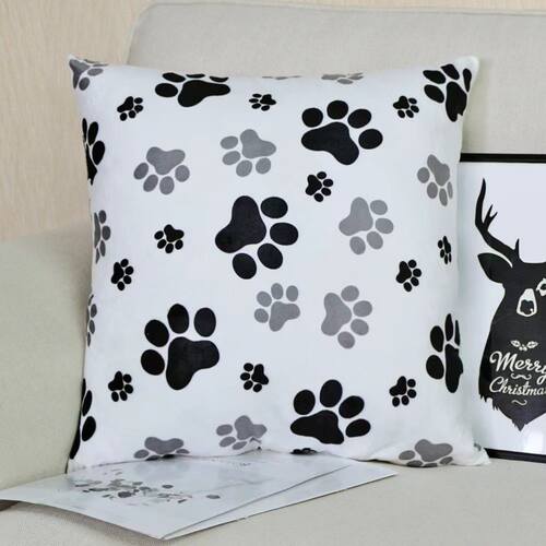 短毛绒豹纹动物纹虎纹家居印花毛绒沙发靠枕套 pillow cover case