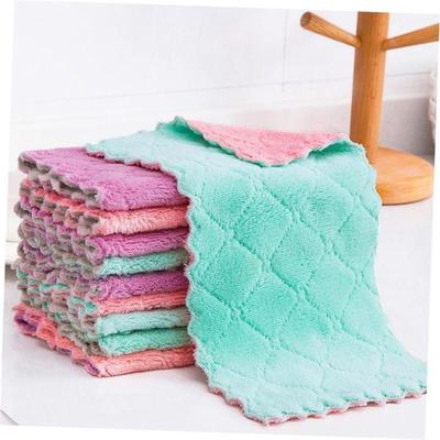 Kitchen Towels Dishcloths Coral Fleece Dish Towel Dish Rags