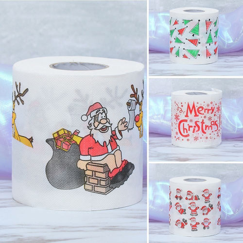 Christmas Pattern Series Roll Paper Christmas Decorations