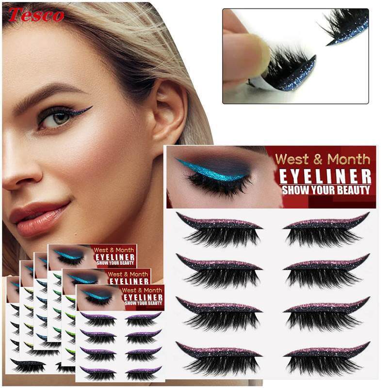 eyelashes Sticker Glitter eyeliner makeup 睫毛闪粉眼线眼影贴