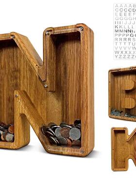Twenty-six English Alphabet Moneybox Coin Money Piggy Bank W