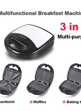 3 in 1 Sandwich Maker Waffle Machine Panini Toaster 面包机