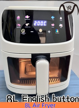 8LAirfryer OvenOil free oilless cooker Nonstic中文