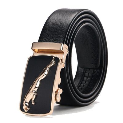 Mens Waist Belt Men Belts Leather Man For Jeans Black Male