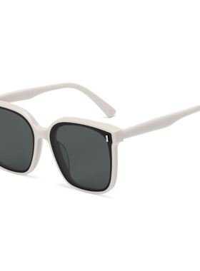 Women's summer white rimmed sunglasses,UV protection thin