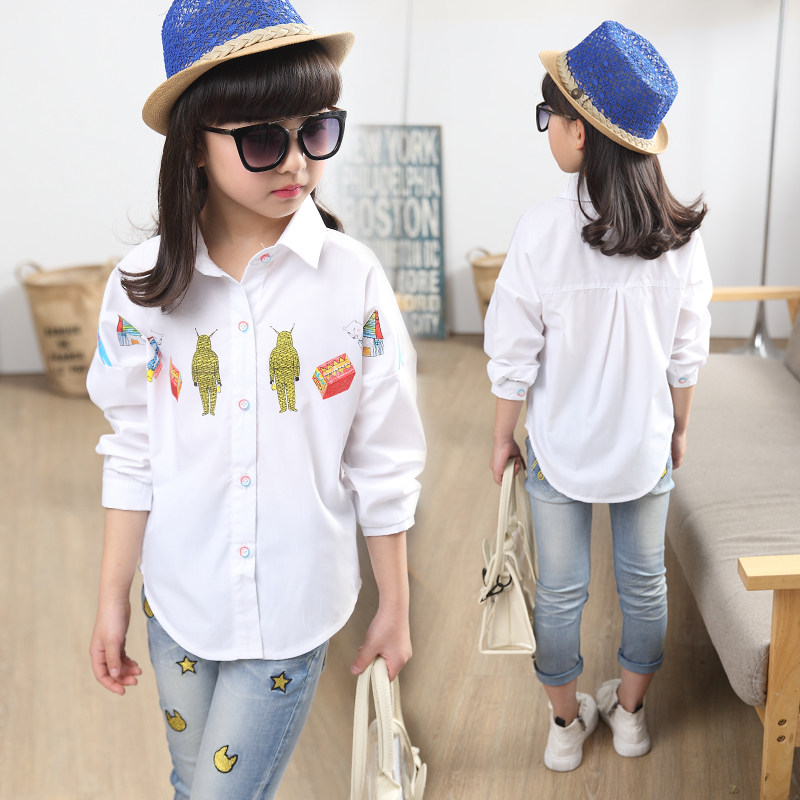 Chemise fille à manche longue - Ref 2085619 Image 1