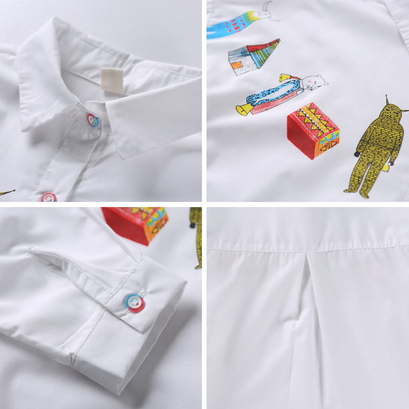 Chemise fille à manche longue - Ref 2085619 Image 5