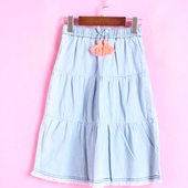 浅蓝色牛仔半身裙 夏季 徐08 米系列MXD128717上新女童装