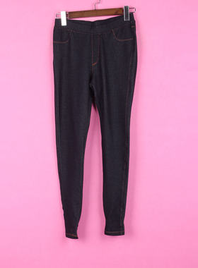 【徐】 [万] 76FWXZ330女装春秋季中腰针织弹力裤小脚口踩脚长裤