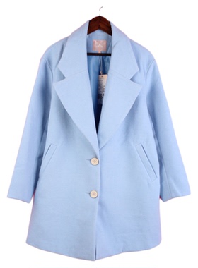 【徐08】104SYMM033女秋冬季清仓翻领长袖孕妇装肥大宽松大衣外套