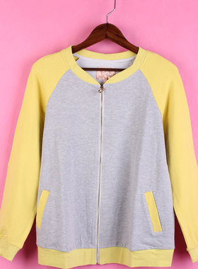 【徐08】104SYMM083库存剪标女式春秋立领长袖休闲孕妇装外套上衣