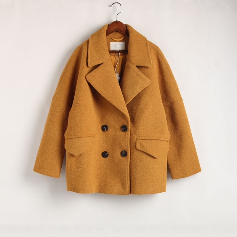 瑕疵包邮秋系列121QSYR057库存女式春秋季中长款毛呢大衣外套