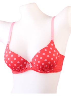 [徐]【9.10每日特价】120ALF003女文胸小胸聚拢波点上薄下厚内衣