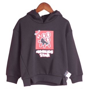 673库存男女小童连帽加绒长袖 A系列152AB 卫衣T 徐07