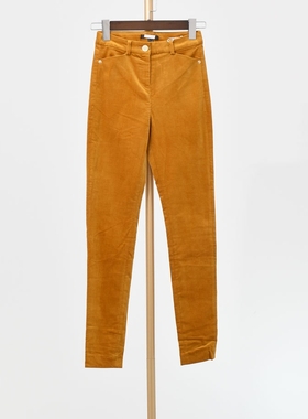 【徐08】埃系列ASPL*138110春秋高腰女灯芯绒小脚休闲长裤子