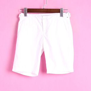 夏休闲裤 米系列134MCT566库存女式 纯色中腰百搭中裤 徐08