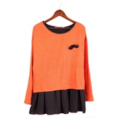 徐08 104SYMM103瑕疵 库存剪标春秋女套头长袖 孕妇装 针织衫