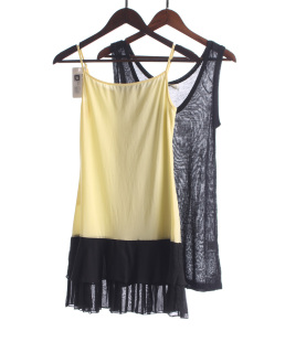 修身 威系列162WSM443夏女裙套头无袖 万 两件套连衣裙 徐08